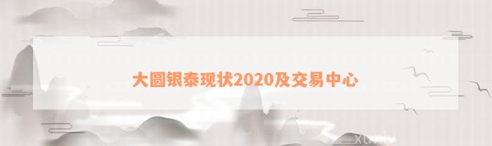 大圆银泰现状2020及交易中心