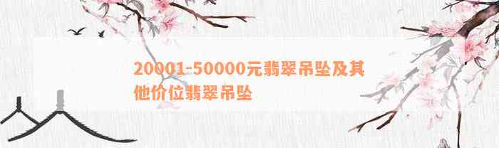 20001-50000元翡翠吊坠及其他价位翡翠吊坠