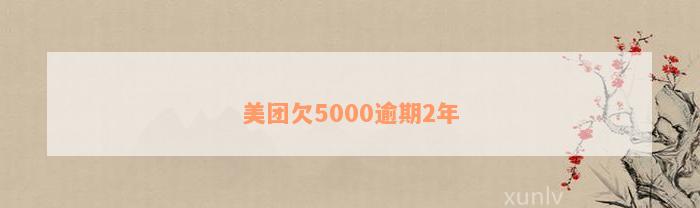 美团欠5000逾期2年