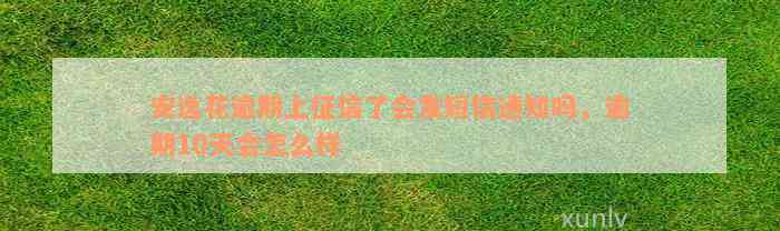 安逸花逾期上征信了会发短信通知吗，逾期10天会怎么样