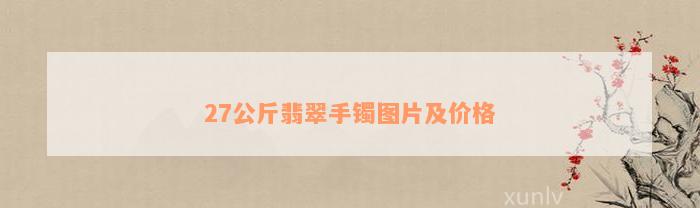 27公斤翡翠手镯图片及价格