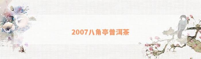 2007八角亭普洱茶