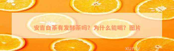 安吉白茶有发酵茶吗？为什么能喝？图片