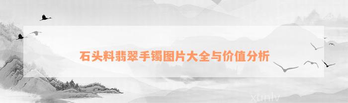 石头料翡翠手镯图片大全与价值分析