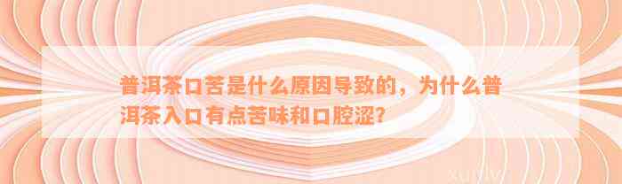 普洱茶口苦是什么原因导致的，为什么普洱茶入口有点苦味和口腔涩？