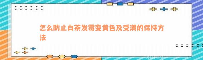 怎么防止白茶发霉变黄色及受潮的保持方法