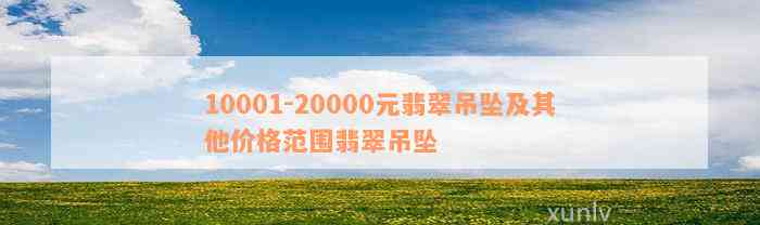 10001-20000元翡翠吊坠及其他价格范围翡翠吊坠