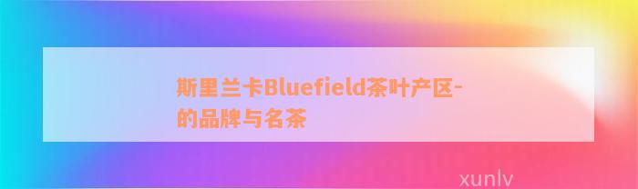 斯里兰卡Bluefield茶叶产区-的品牌与名茶