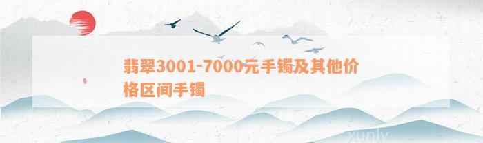 翡翠3001-7000元手镯及其他价格区间手镯