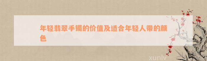 年轻翡翠手镯的价值及适合年轻人带的颜色