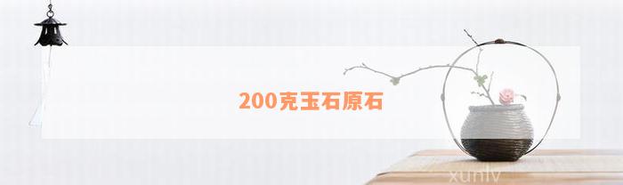 200克玉石原石