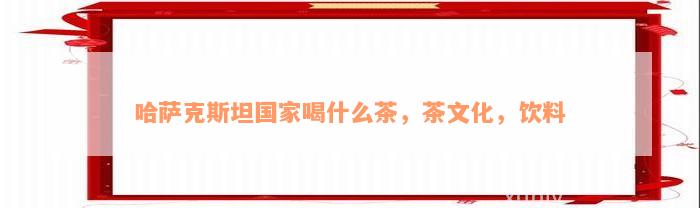 哈萨克斯坦国家喝什么茶，茶文化，饮料