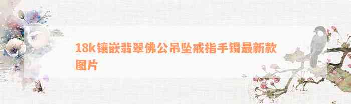 18k镶嵌翡翠佛公吊坠戒指手镯最新款图片