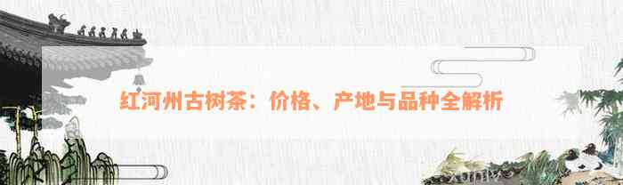 红河州古树茶：价格、产地与品种全解析