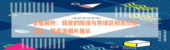 全面解析：翡翠的阳绿与阴绿区别及价格比较，附高清图片展示