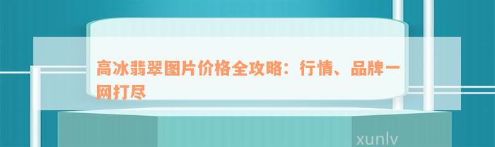 高冰翡翠图片价格全攻略：行情、品牌一网打尽