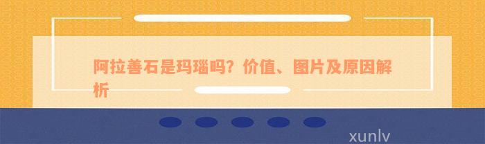 阿拉善石是玛瑙吗？价值、图片及原因解析