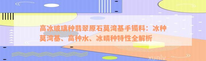 高冰玻璃种翡翠原石莫湾基手镯料：冰种莫湾基、高种水、冰晴种特性全解析