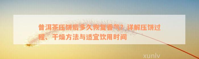 普洱茶压饼后多久恢复香气？详解压饼过程、干燥方法与适宜饮用时间