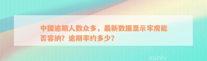 中国逾期人数众多，最新数据显示牢房能否容纳？逾期率约多少？