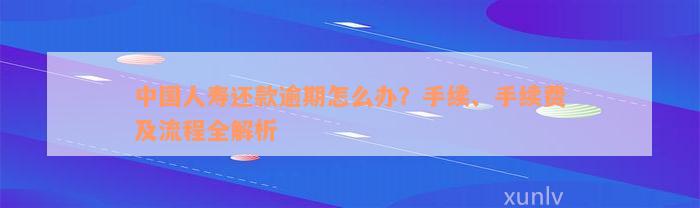 中国人寿还款逾期怎么办？手续、手续费及流程全解析