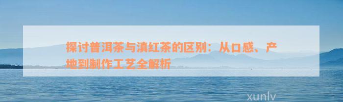 探讨普洱茶与滇红茶的区别：从口感、产地到制作工艺全解析