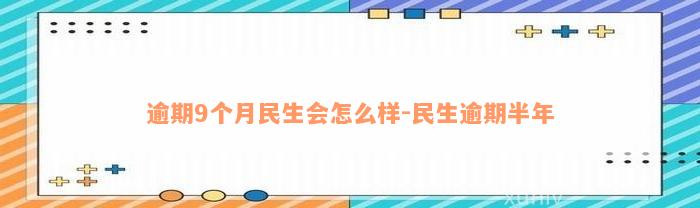 逾期9个月民生会怎么样-民生逾期半年