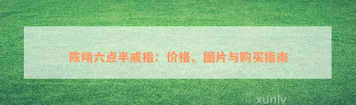 陈翔六点半戒指：价格、图片与购买指南