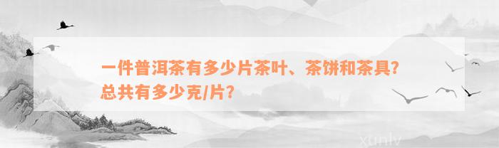 一件普洱茶有多少片茶叶、茶饼和茶具？总共有多少克/片？