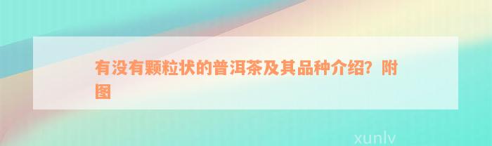 有没有颗粒状的普洱茶及其品种介绍？附图