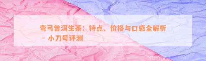 弯弓普洱生茶：特点、价格与口感全解析 - 小刀号评测