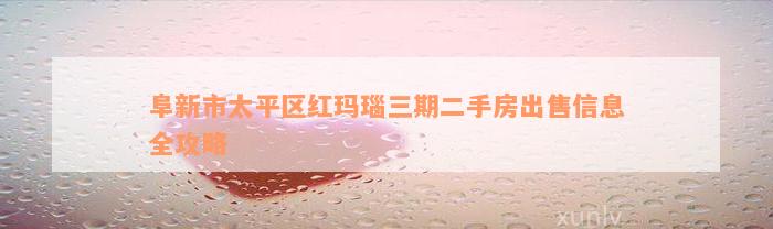 阜新市太平区红玛瑙三期二手房出售信息全攻略