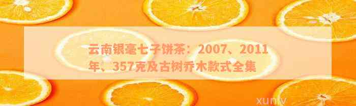 云南银毫七子饼茶：2007、2011年、357克及古树乔木款式全集