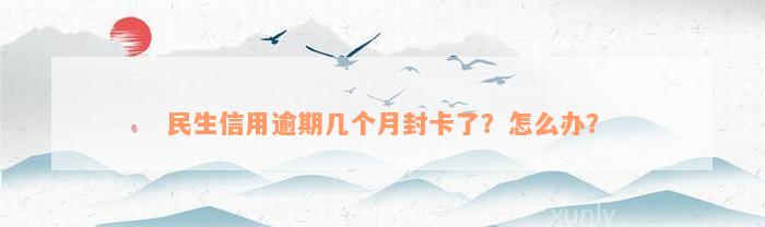 民生信用逾期几个月封卡了？怎么办？