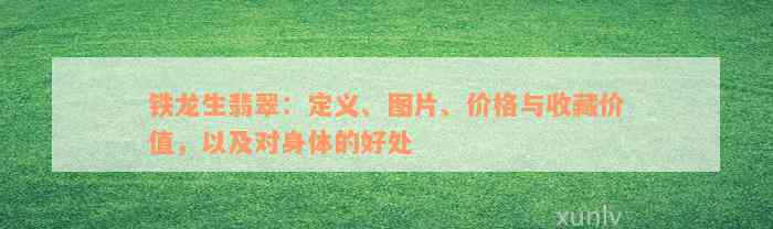 铁龙生翡翠：定义、图片、价格与收藏价值，以及对身体的好处