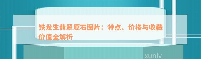 铁龙生翡翠原石图片：特点、价格与收藏价值全解析