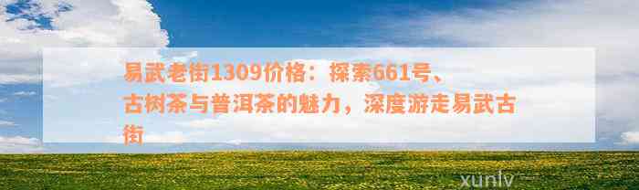 易武老街1309价格：探索661号、古树茶与普洱茶的魅力，深度游走易武古街